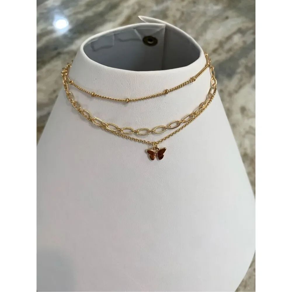 Butterfly Anklet GoldβChains #mom #beach